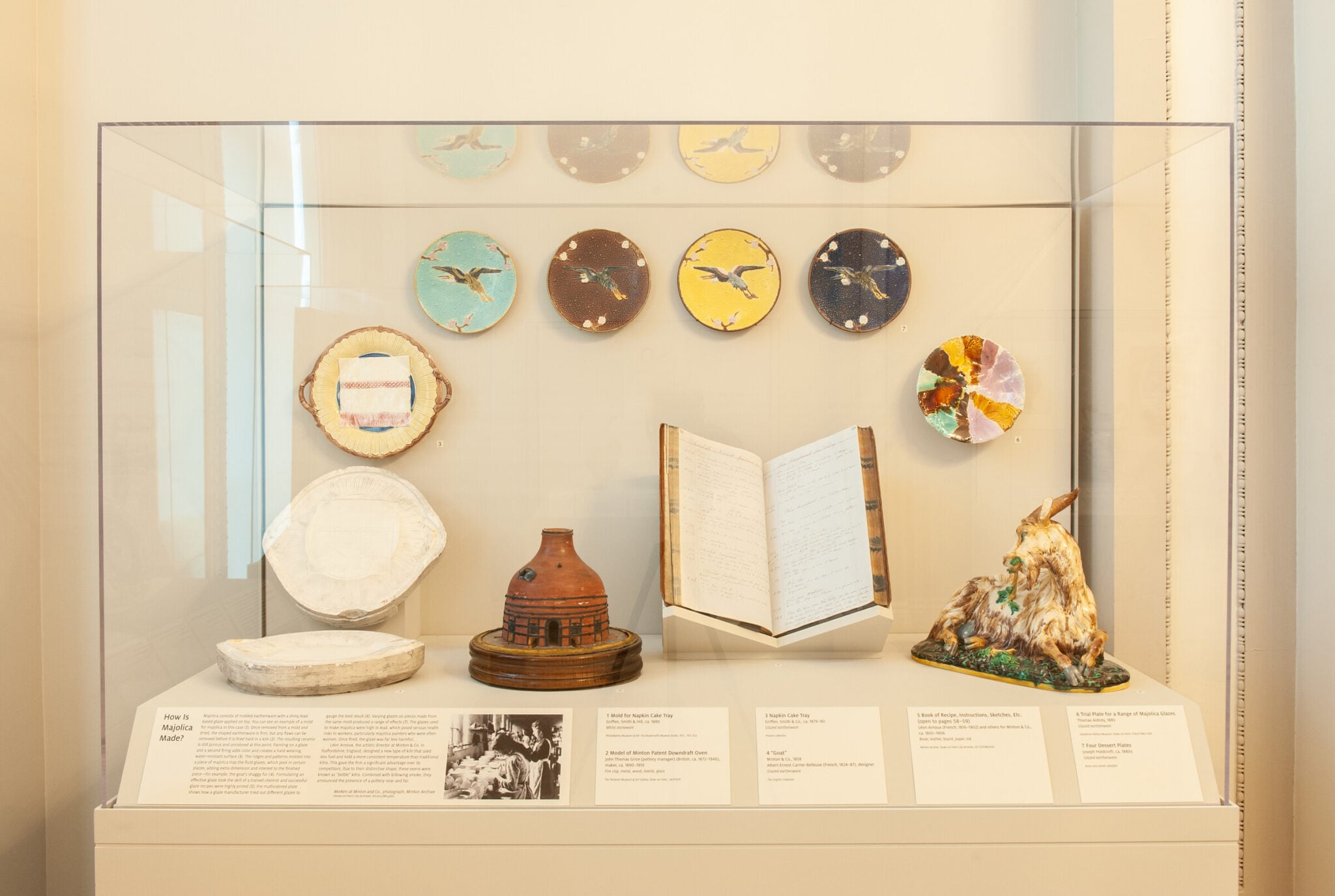 Installation view of Majolica Mania