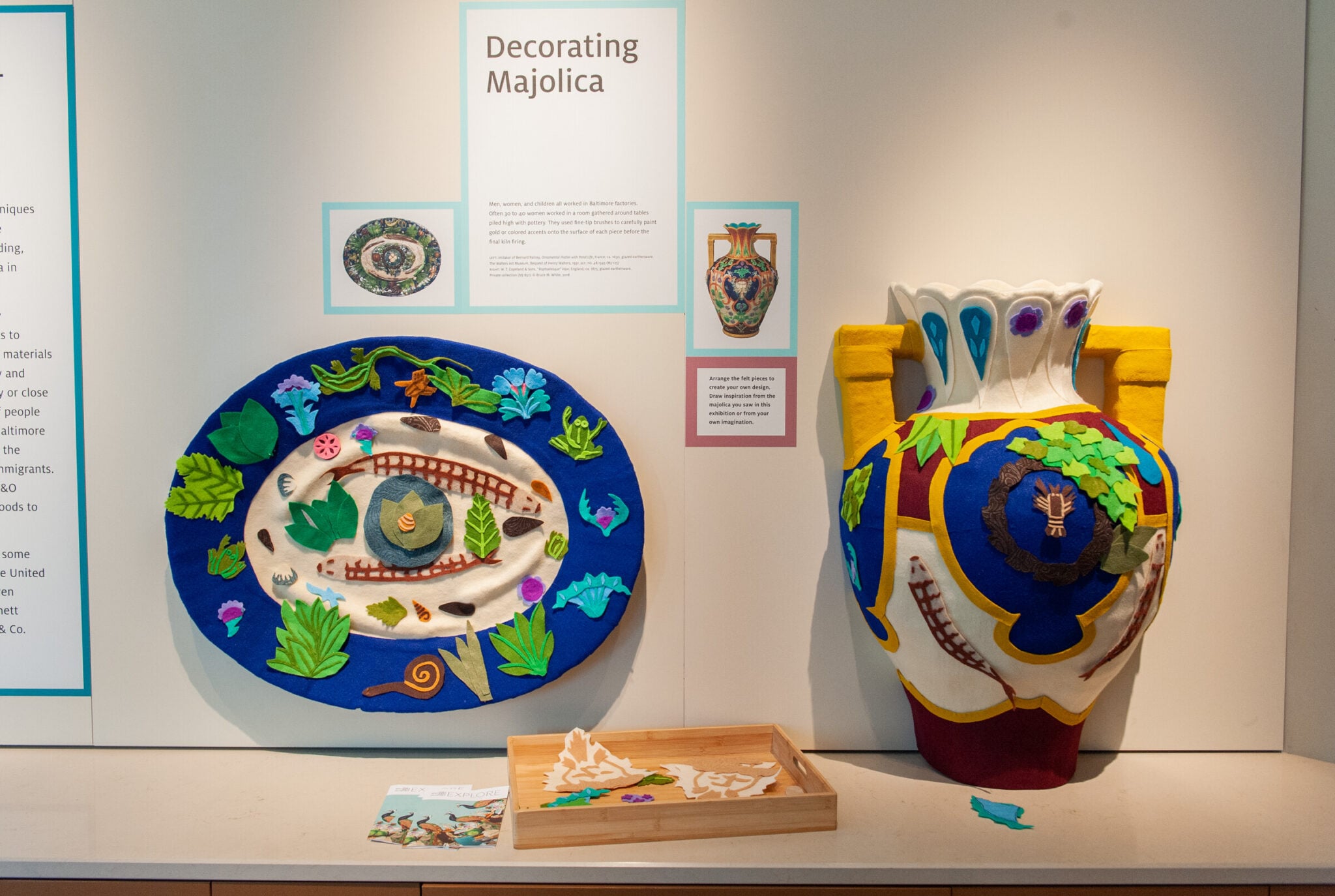 Installation view of Majolica Mania
