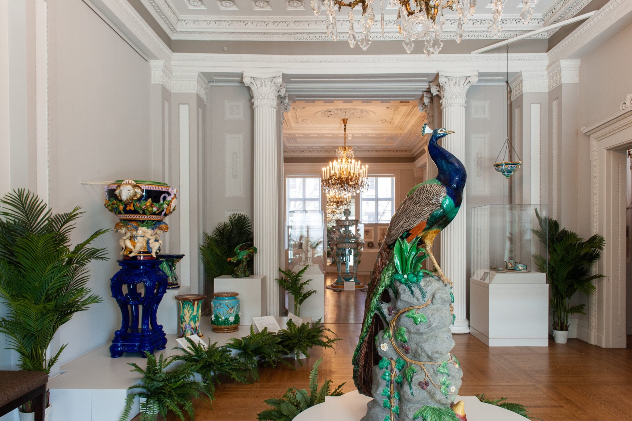 Installation view of Majolica Mania