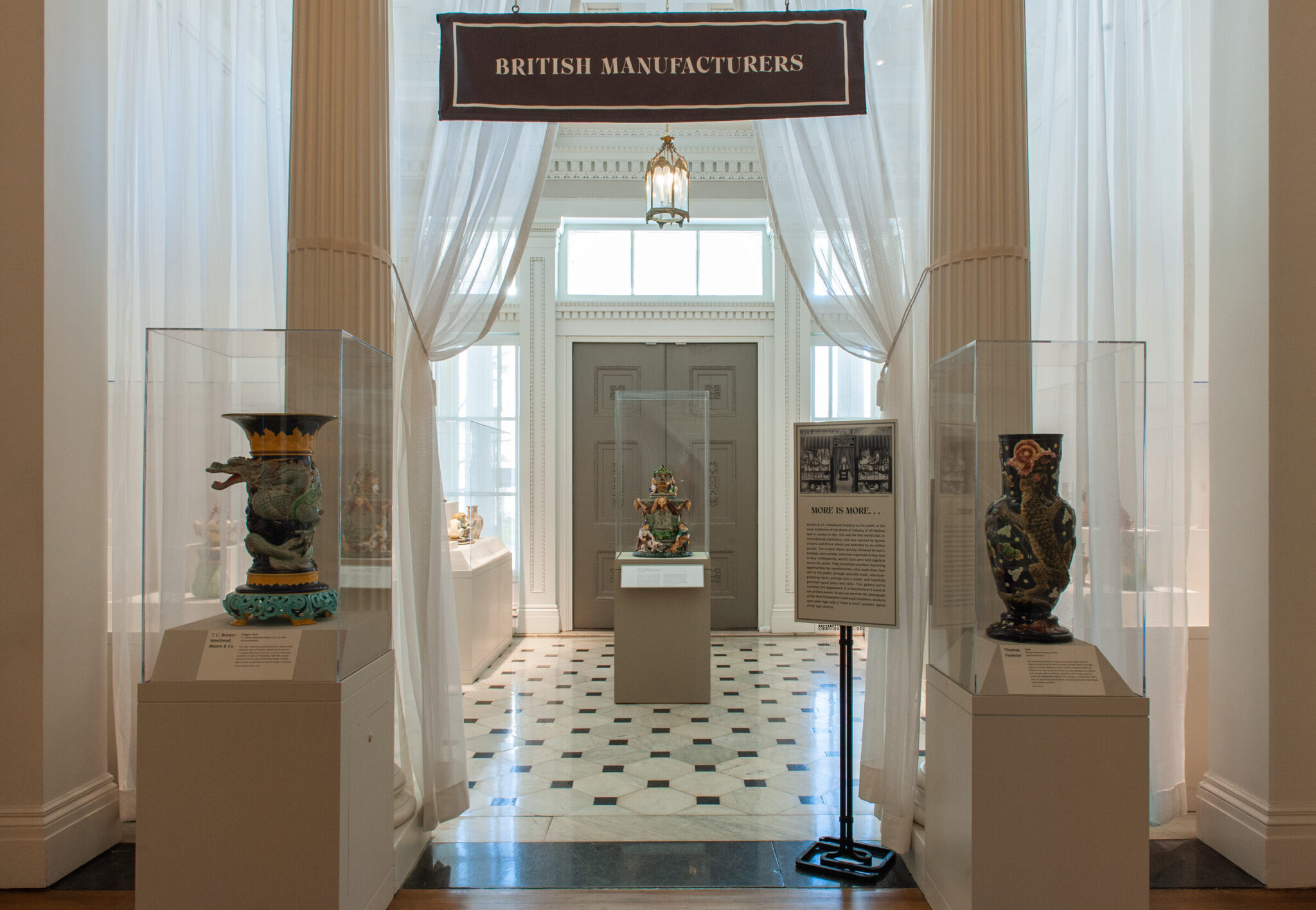 Installation view of Majolica Mania