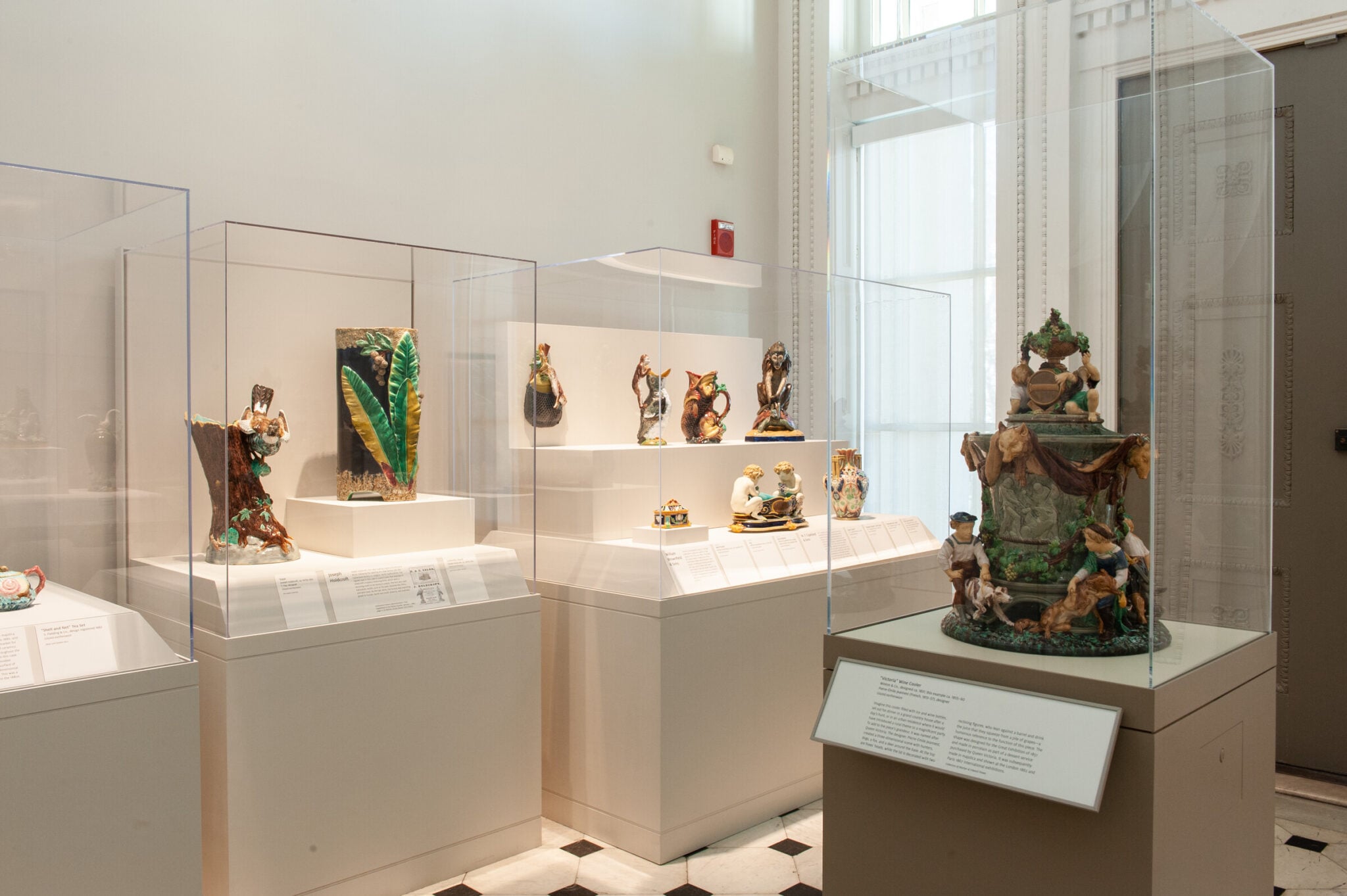 Installation view of Majolica Mania