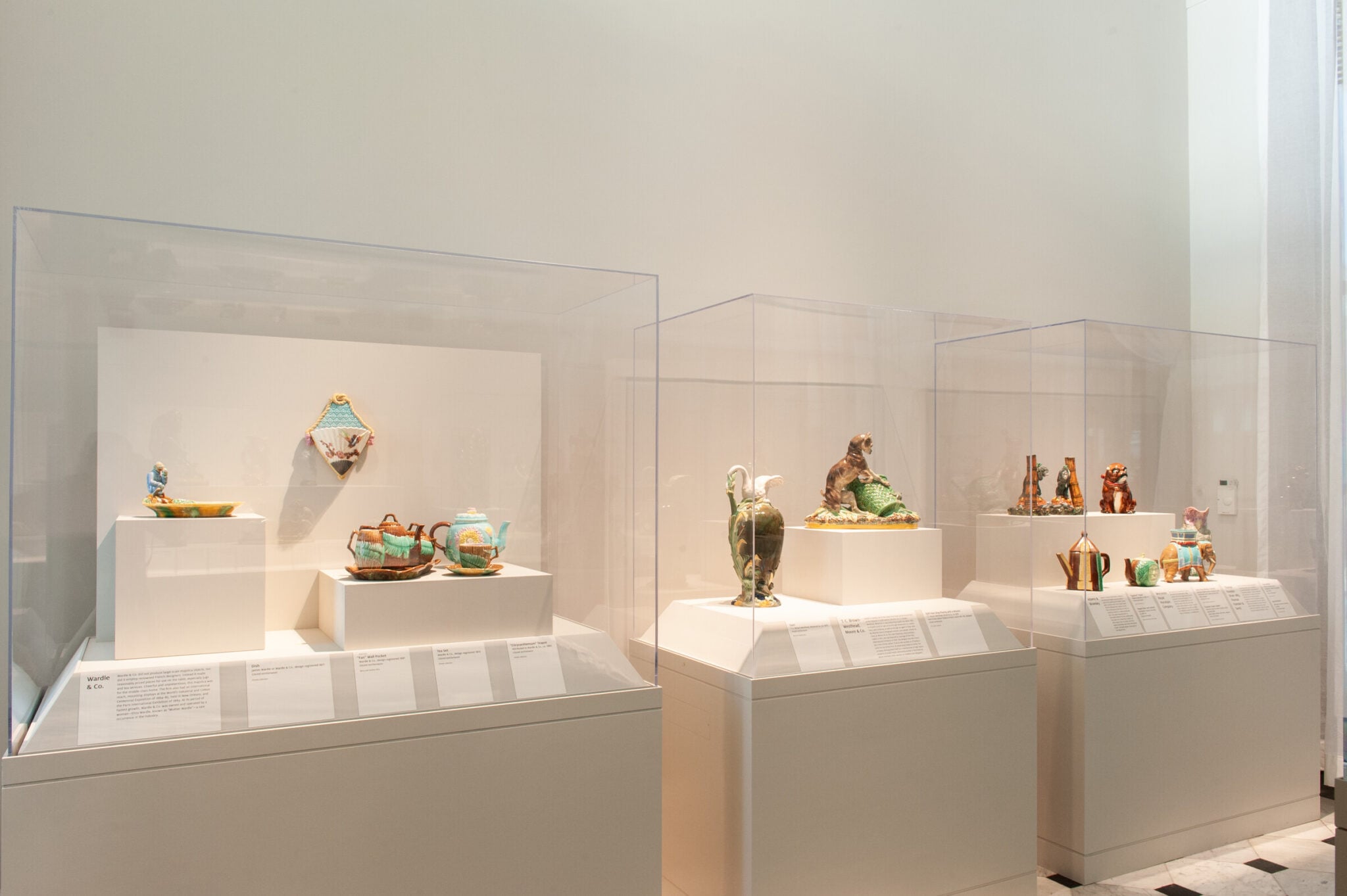 Installation view of Majolica Mania