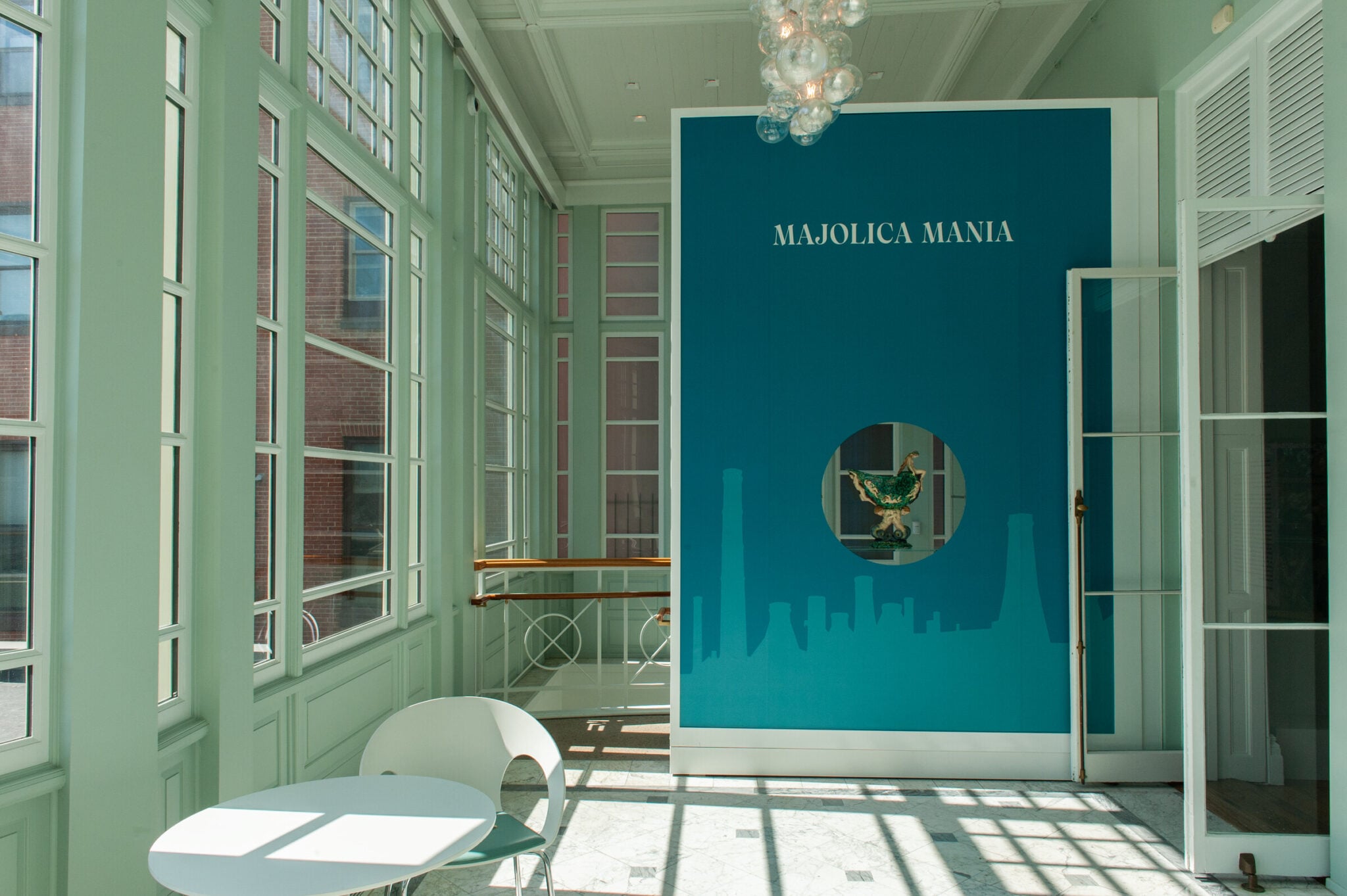 Installation view of Majolica Mania