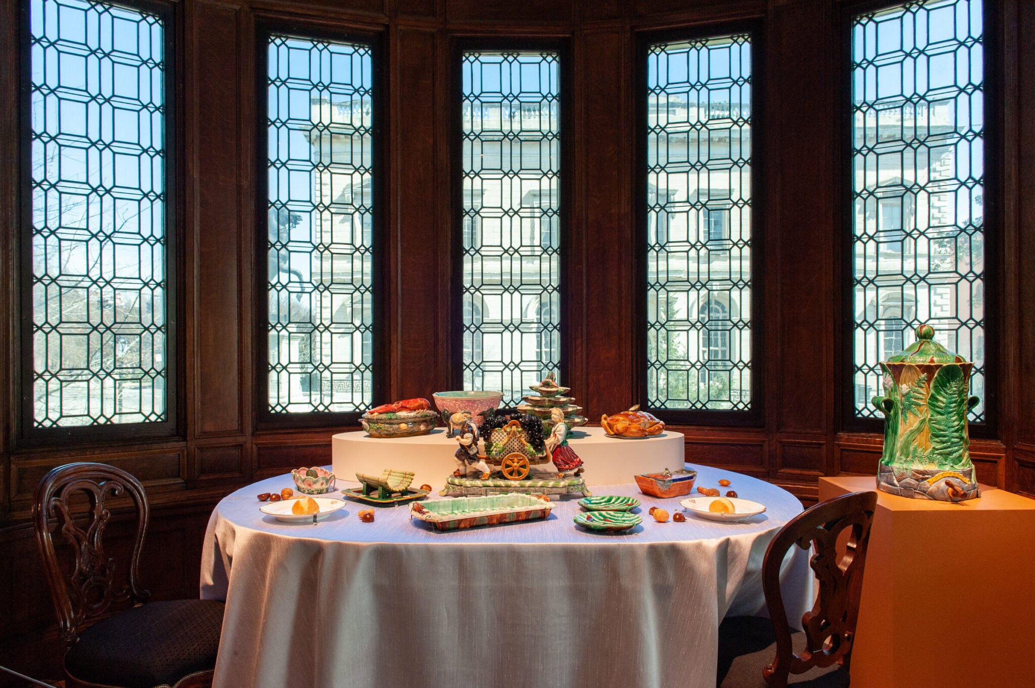 Installation view of Majolica Mania