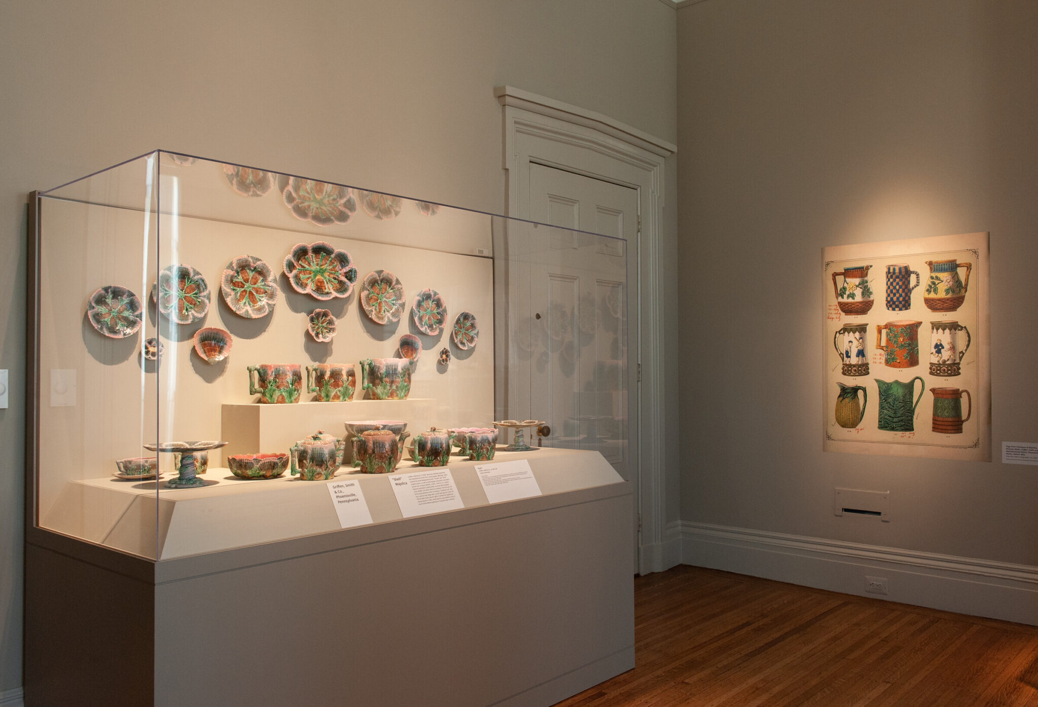 Installation view of Majolica Mania