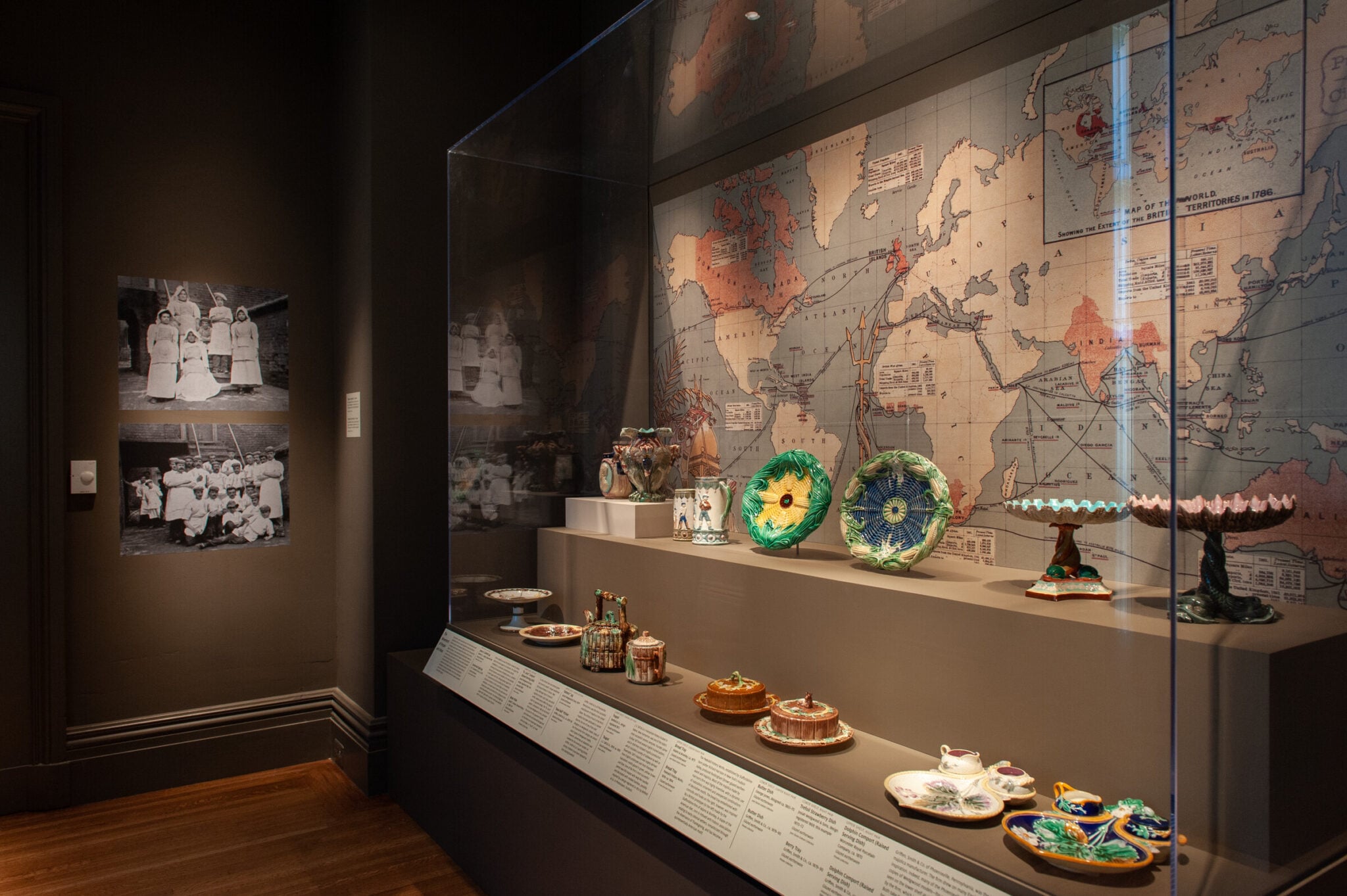 Installation view of Majolica Mania