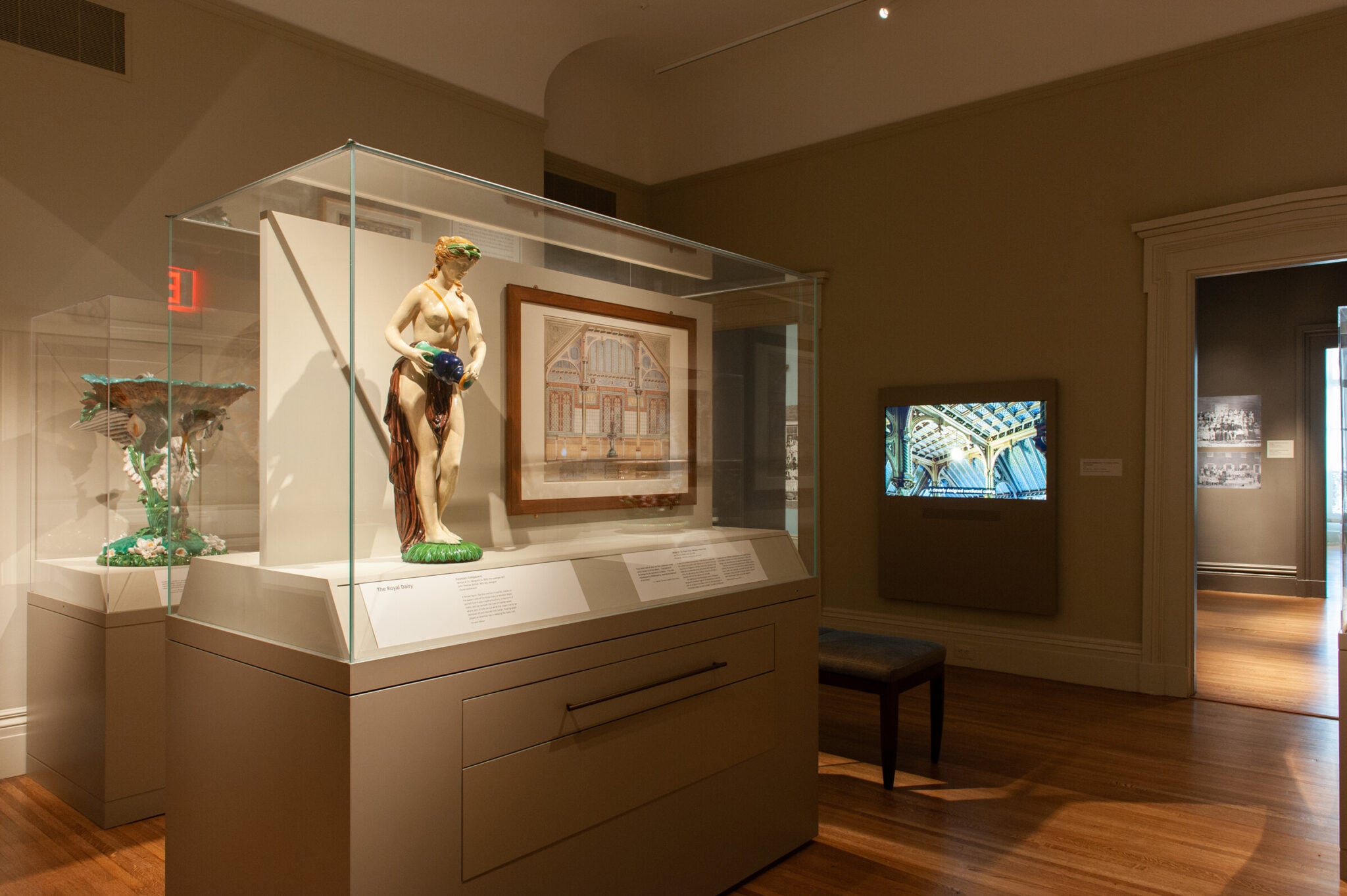 Installation view of Majolica Mania