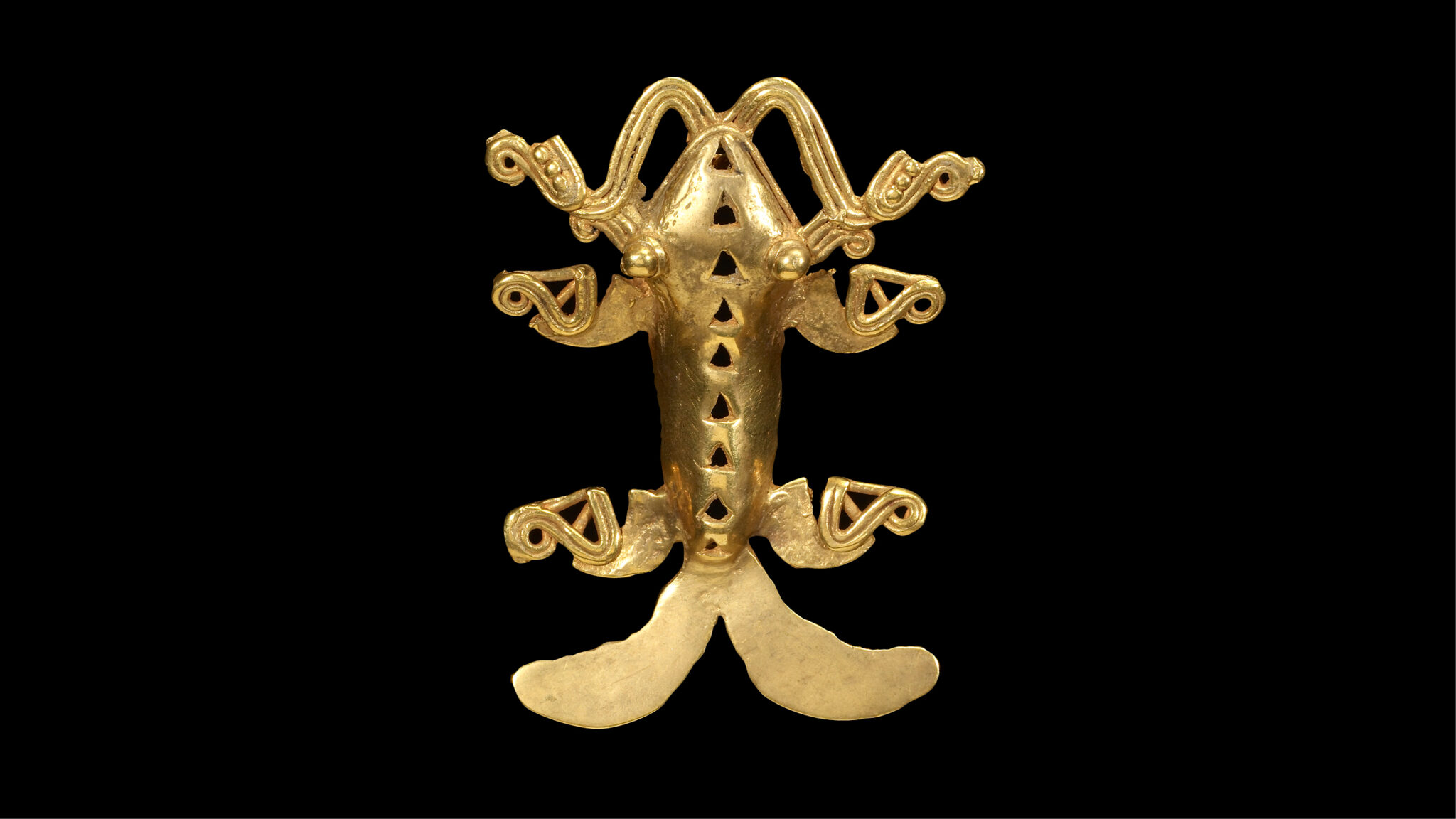 gold brooch from ancient america