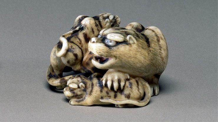 small tiger carving