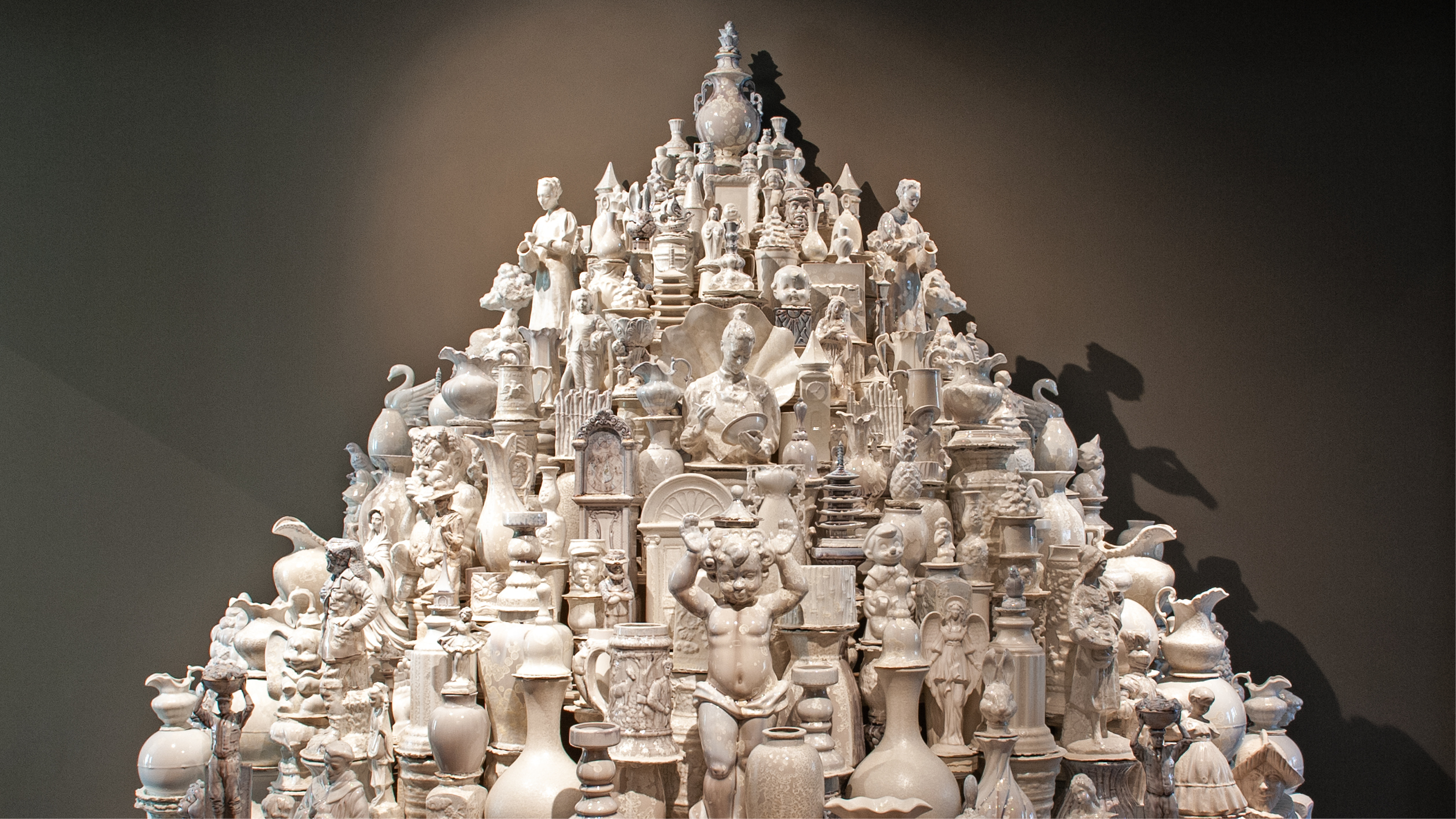 a ceramic memorial by contemporary artist Walter McConnell commissioned by the Walters and Bard Graduate Center