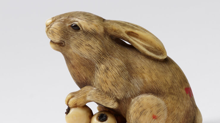 carving of a rabbit