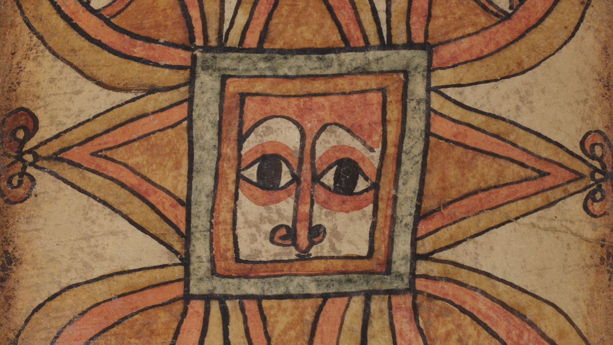 detail image from an Ethiopian manuscript
