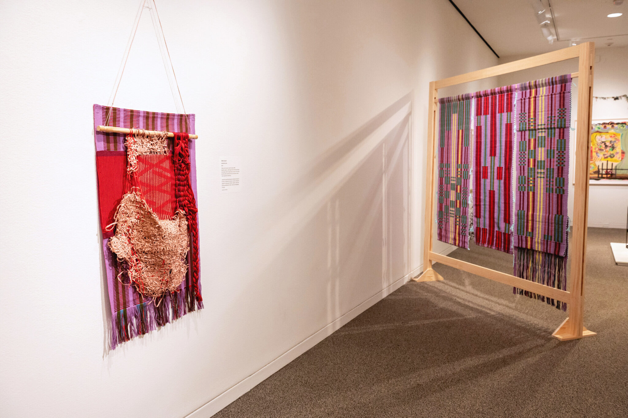 View of gallery with artwork by Hellen Ascoli
