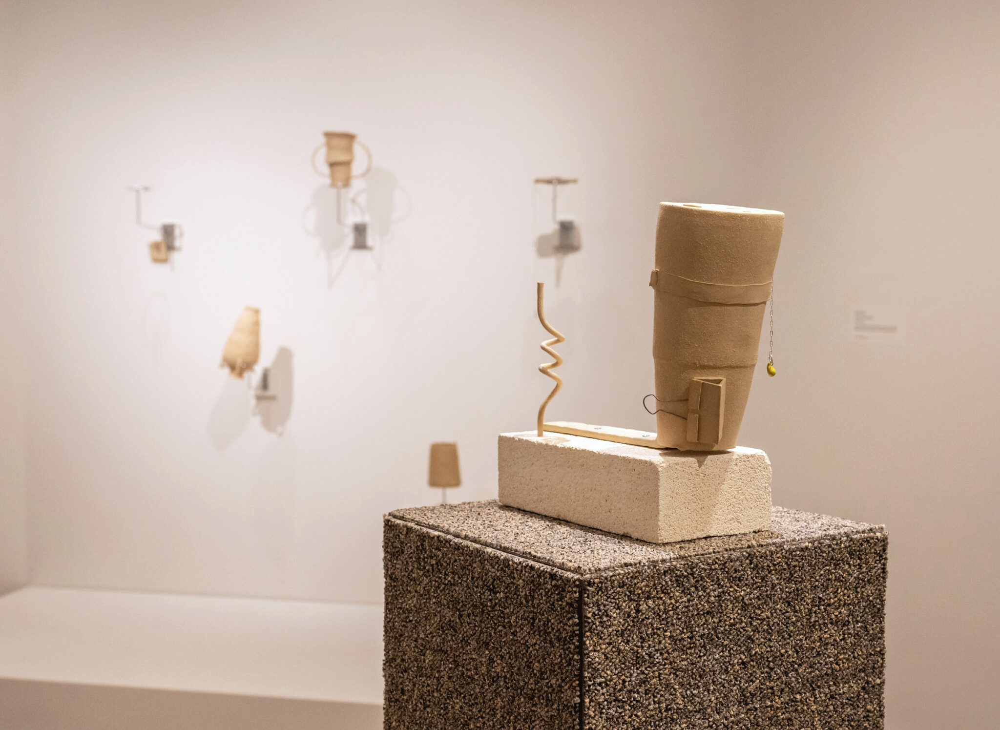 View of gallery with artwork by Sam Mack