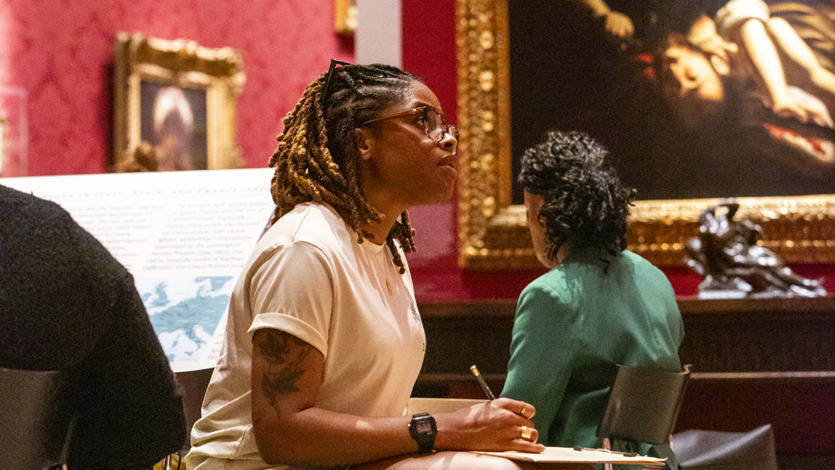 come together and spend the evening drawing in our galleries