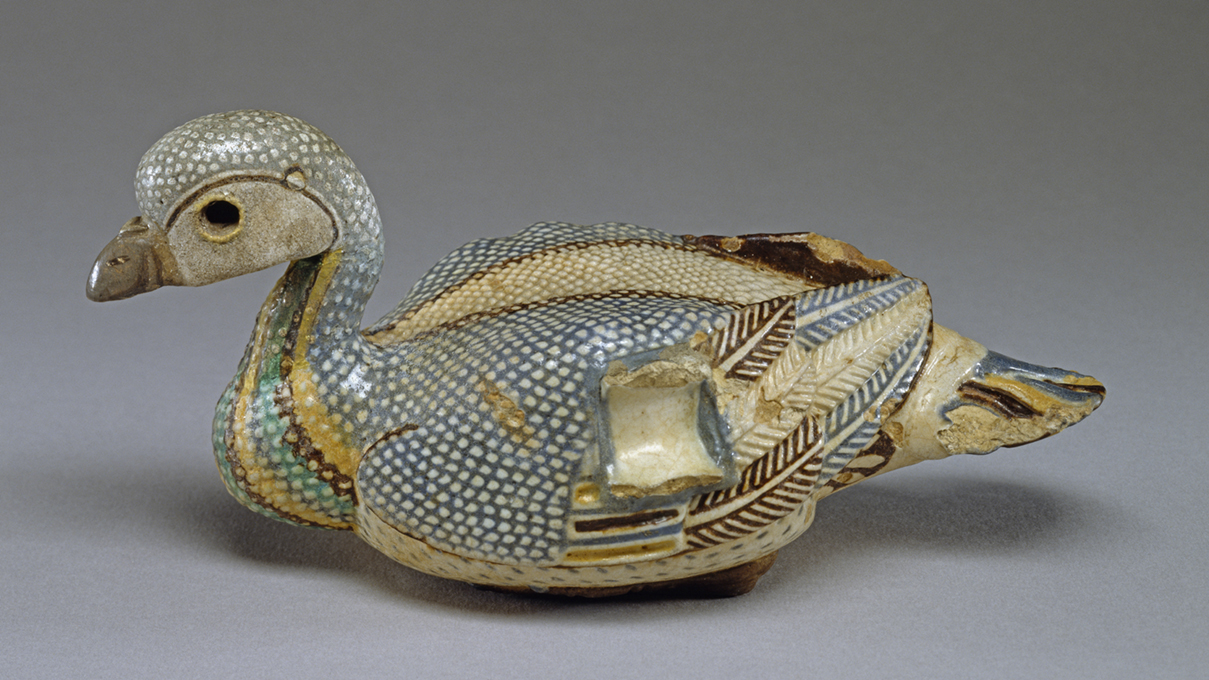 Vase in the Shape of a Duck, Egypt, Alexandria, 3rd-2nd century BCE. Acquired by Henry Walters, 1926