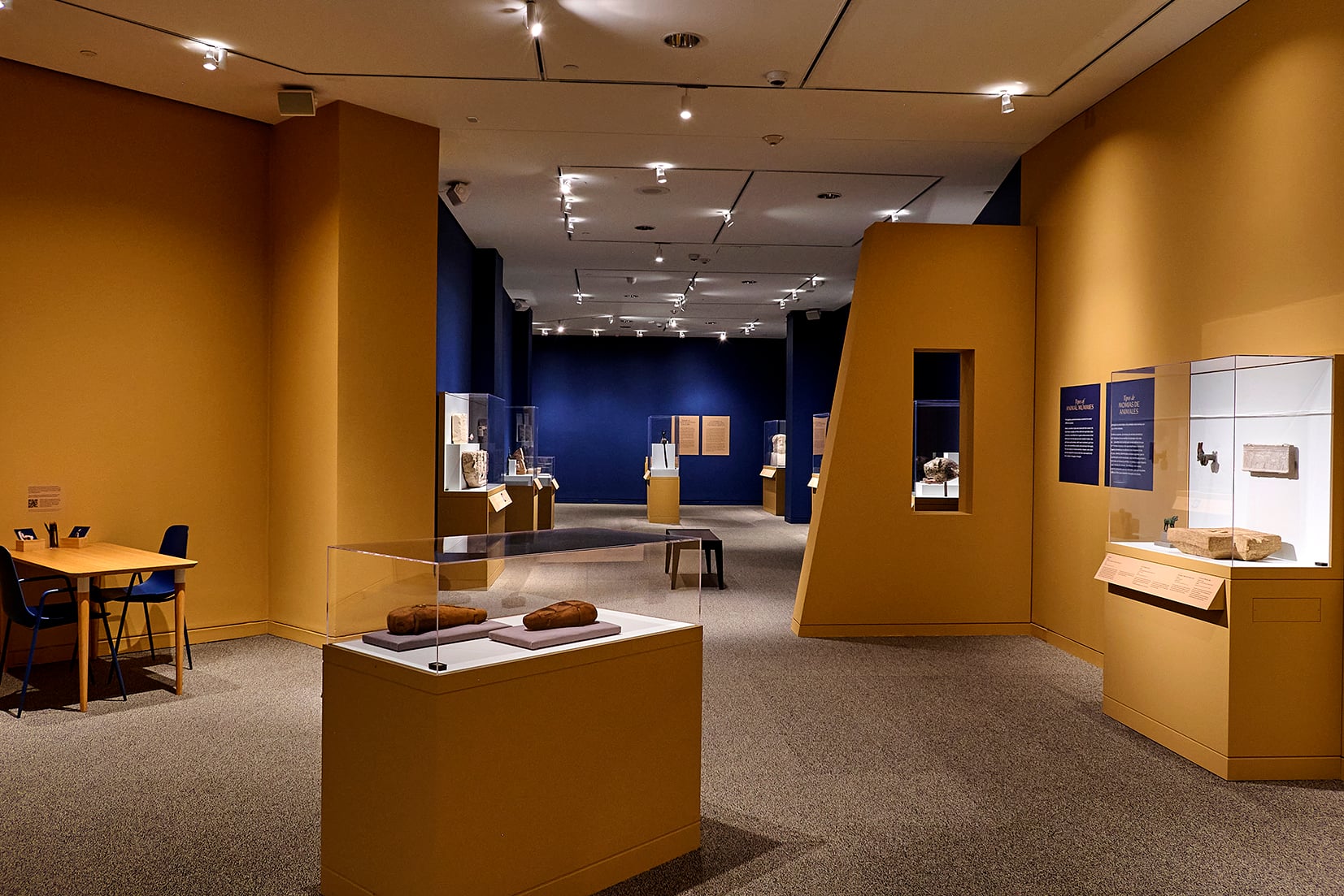 Gallery view of Soulful Creatures showing art objects in cases