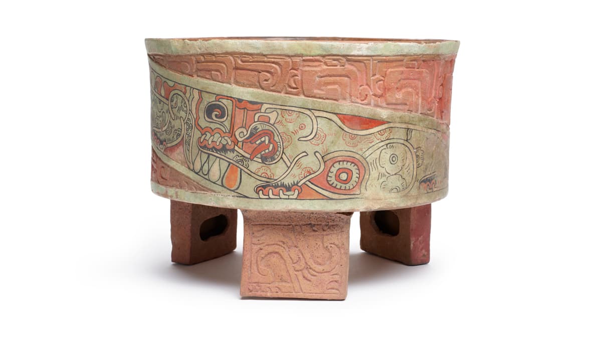 Tripod Vase, Mexico, n.d.. Gift of John A. Stokes, Jr., 2003, acc. no. 48.2769
