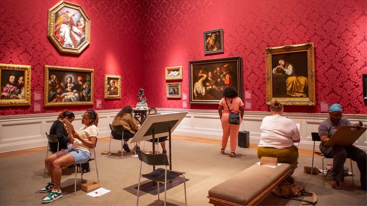 sketching in the galleries