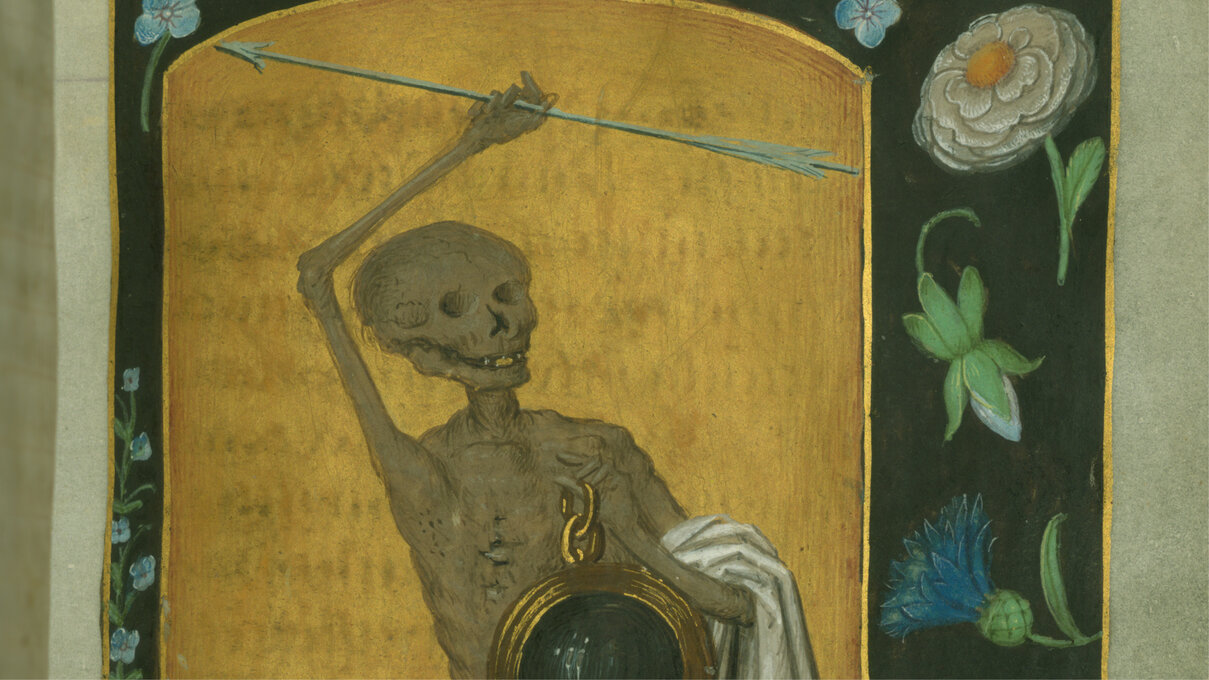 detail from medieval manuscript, Book of Hours, W.431, fol. 115r