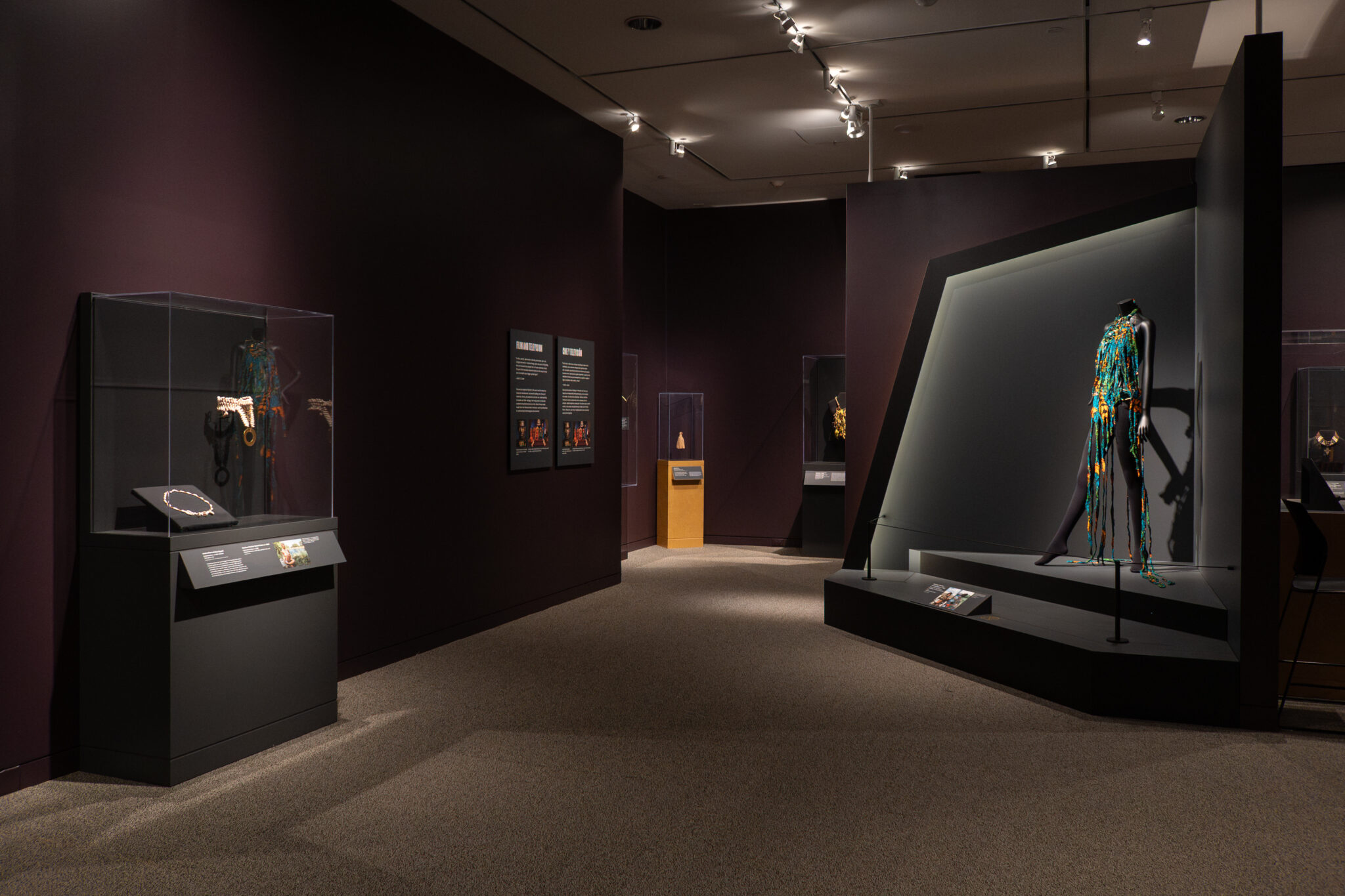 installation of artwork and costume