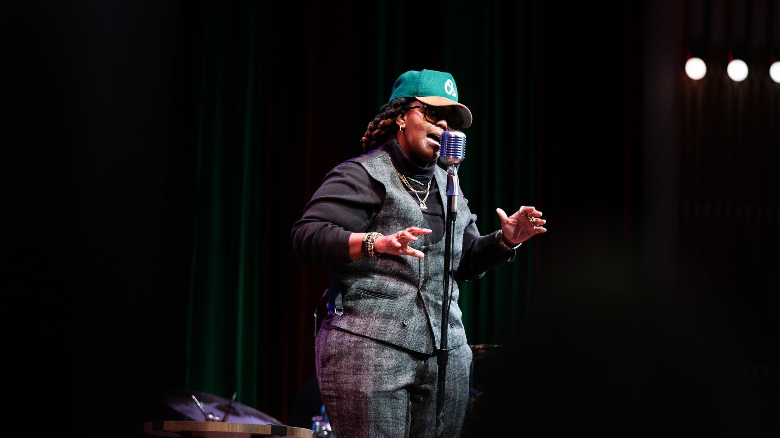 performance in the auditorium at the walters art museum