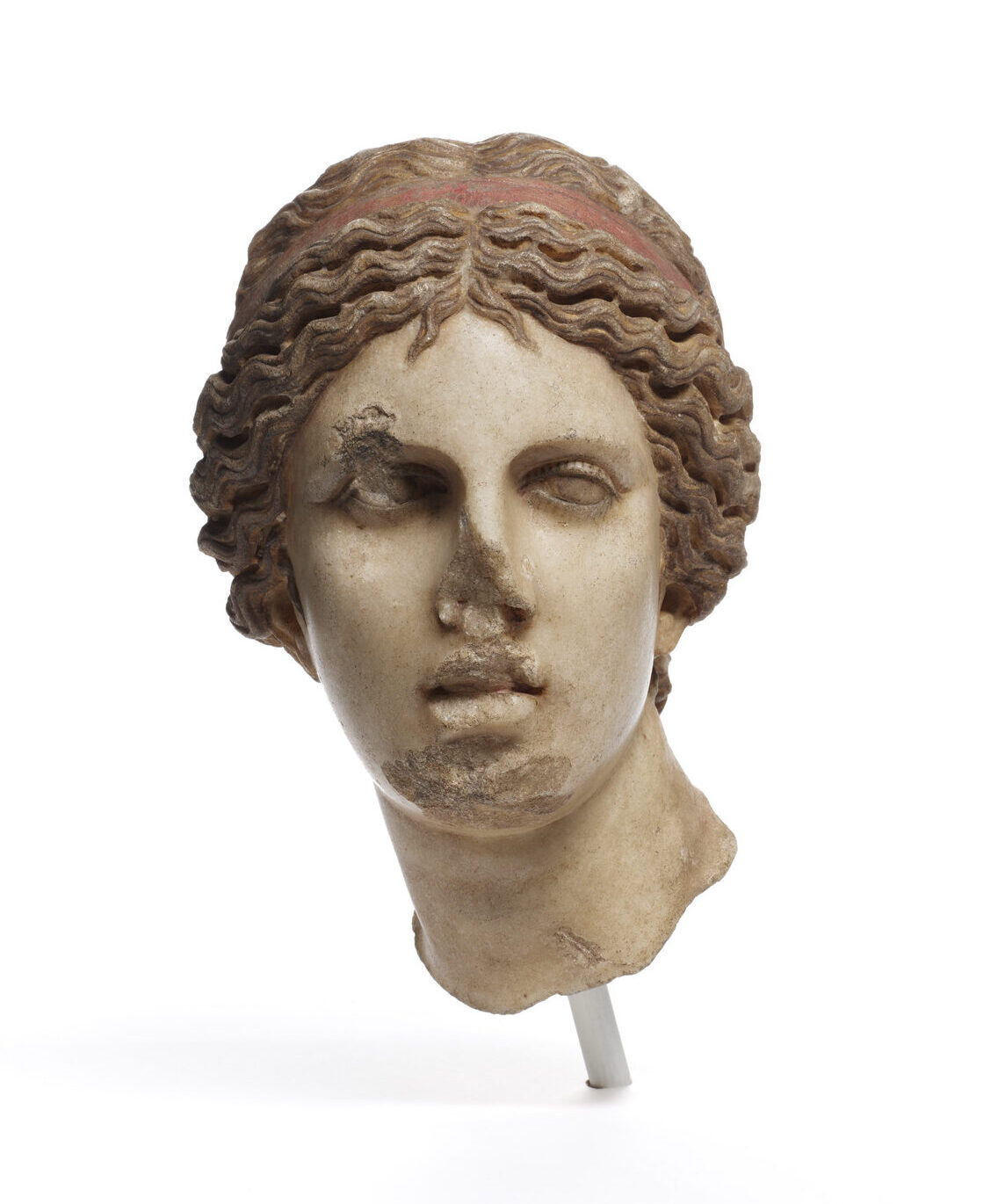 Head of the Knidian Aphrodite Type, Egypt (Roman Empire), 2nd century.