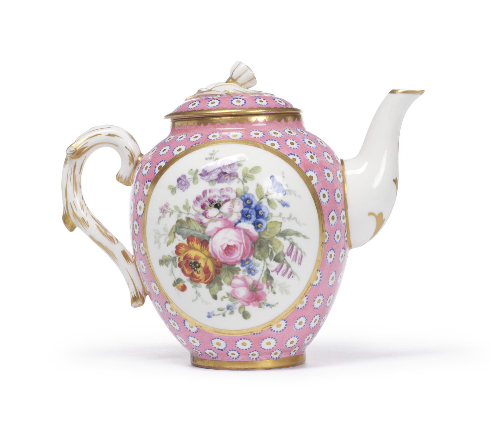 Sèvres Porcelain Manufactory, Teapot and Cover, second half of 18th century.