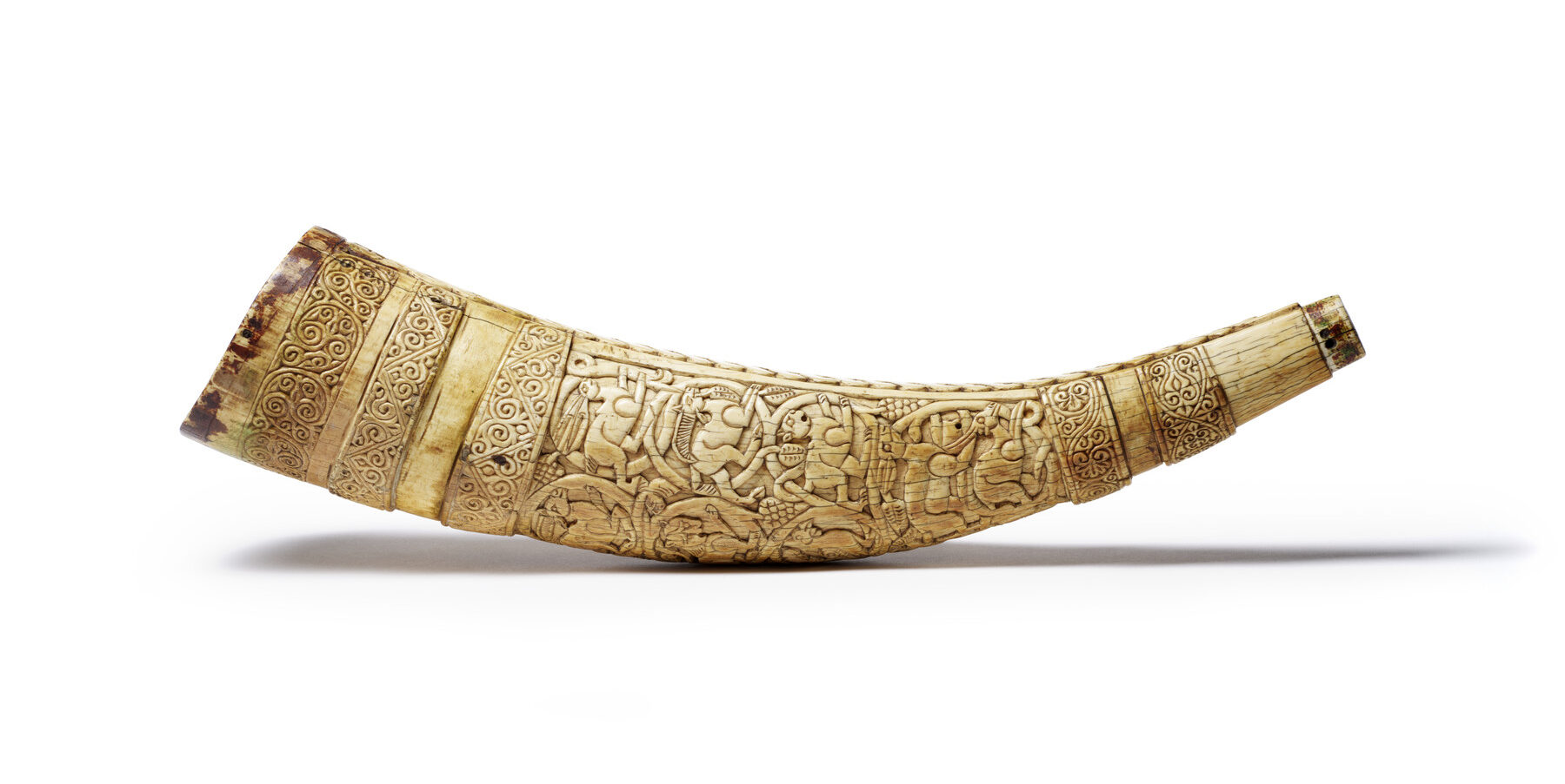 Horn with Animals in Vine Scrolls, Italy, 11th century.