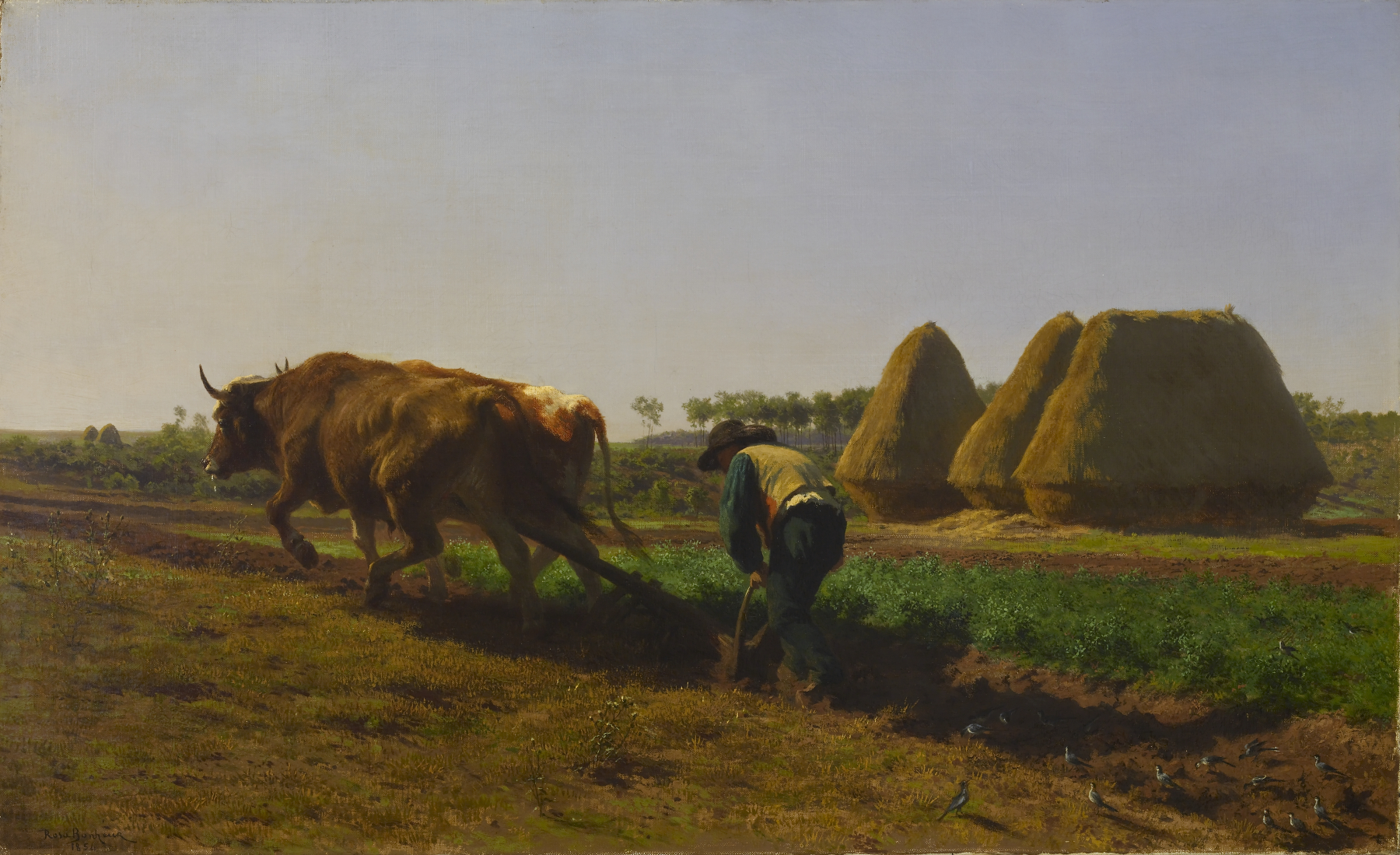 Rosa Bonheur, Ploughing Scene, 1854.