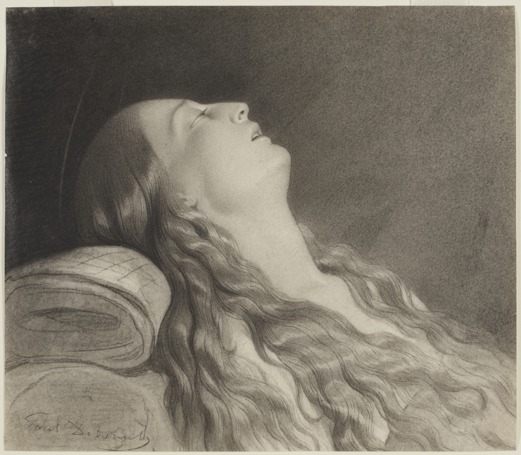 Paul Delaroche, Study for "The Death of Mary Magdalen”, 1833–1835.