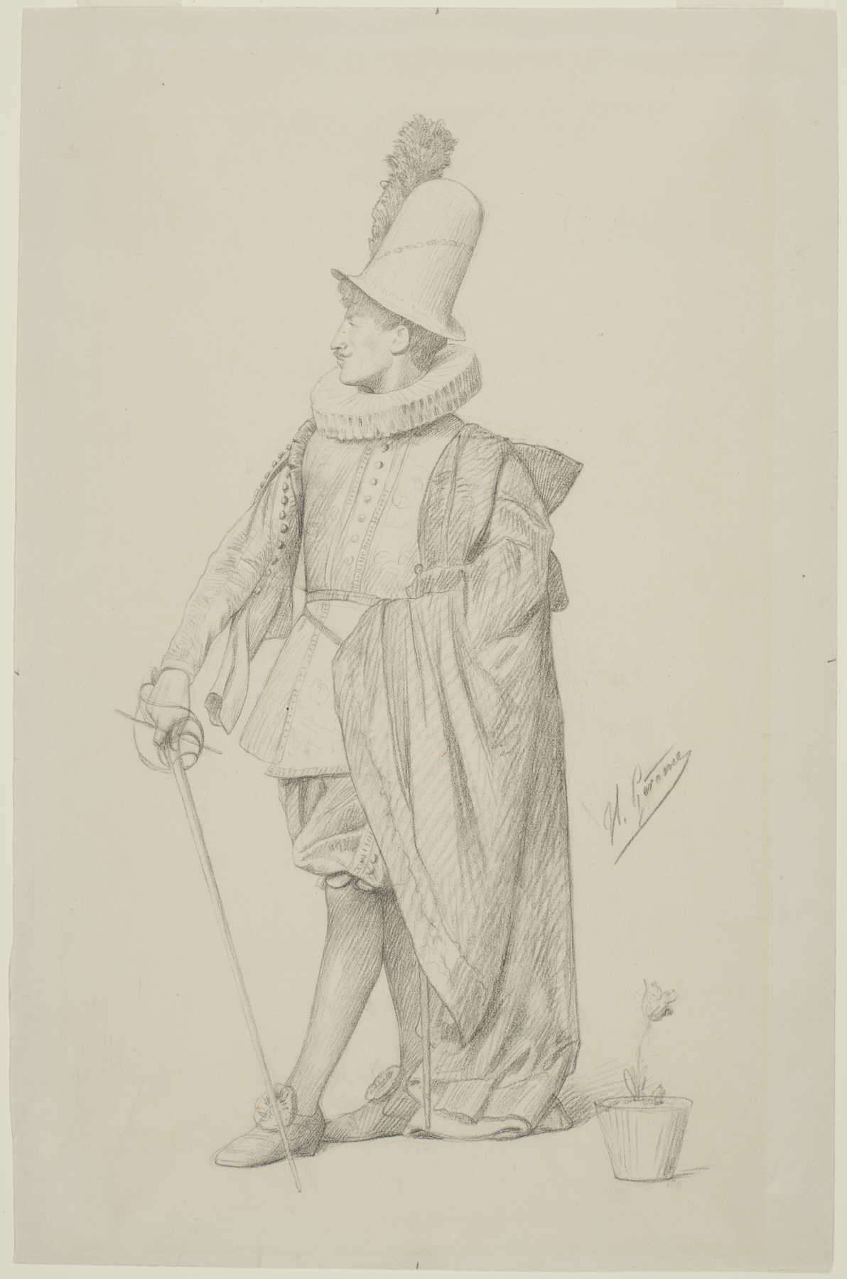 Jean-Léon Gérôme, Dutch Cavalier, after 1882.