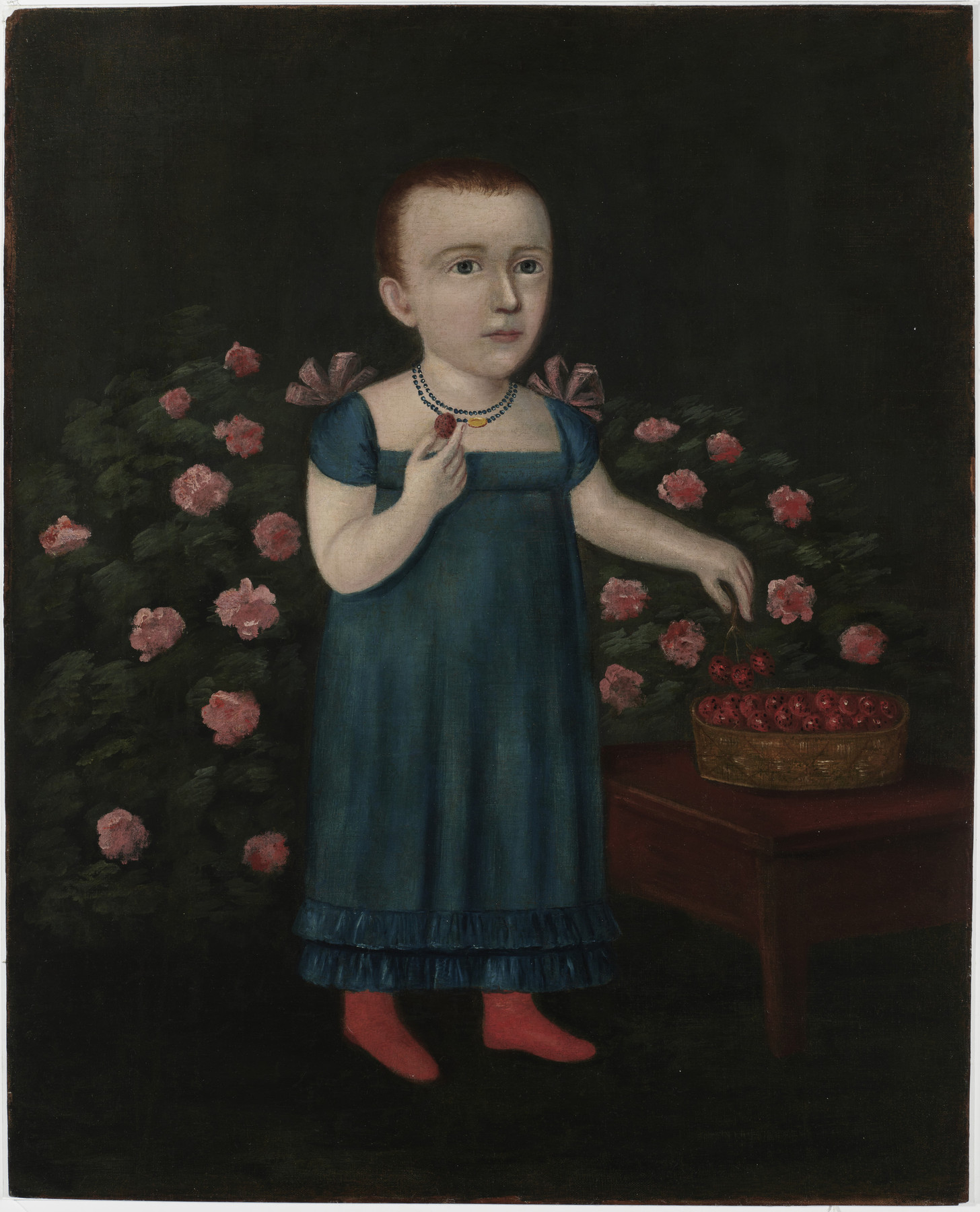 Joshua Johnson, Child with Strawberries, 1803-1805