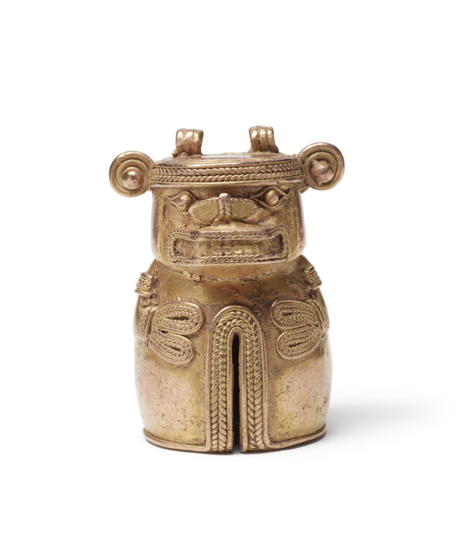 Bell with Bat / Animal Deity, Tairona culture, Colombia, 900-1500.