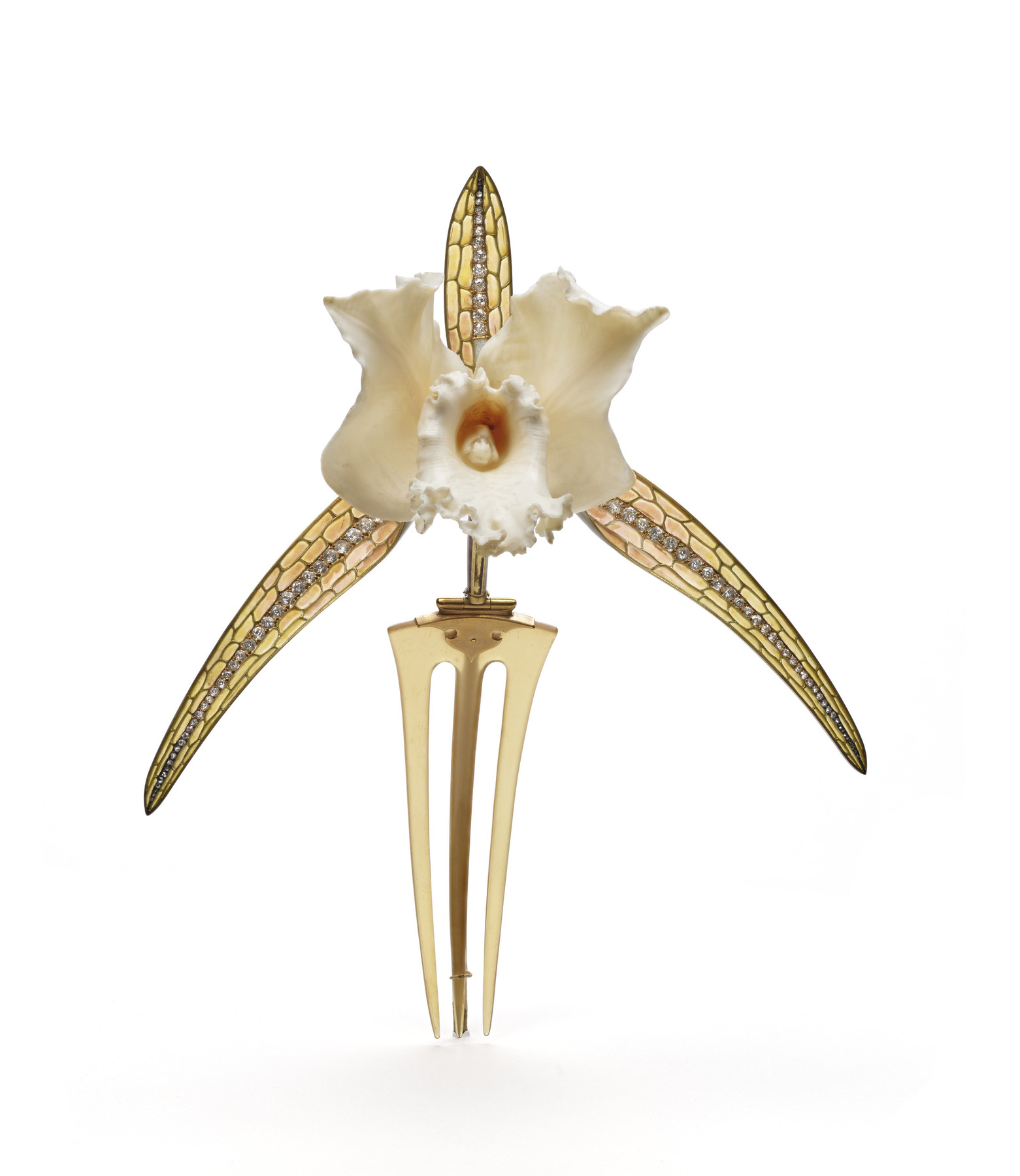René Lalique, Orchid Comb, 1903–1904.