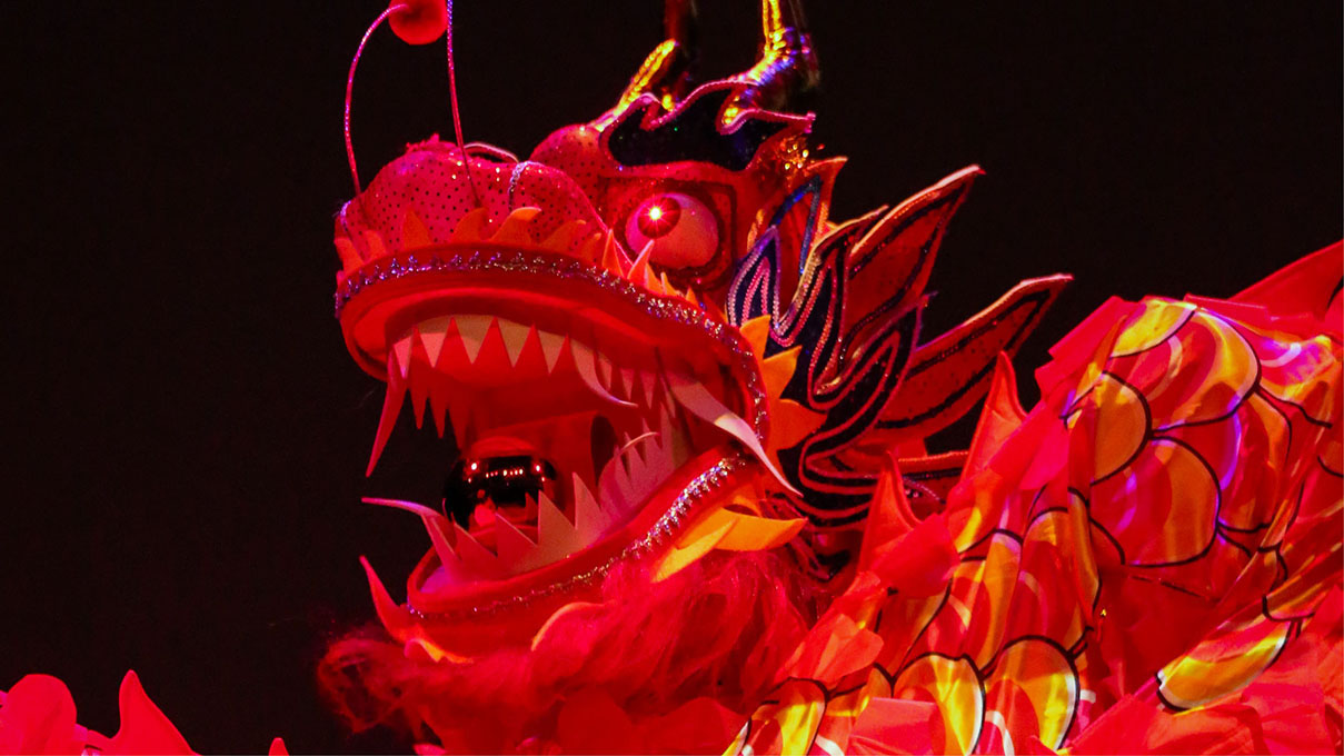 Chinese Dragon at Lunar New YEar