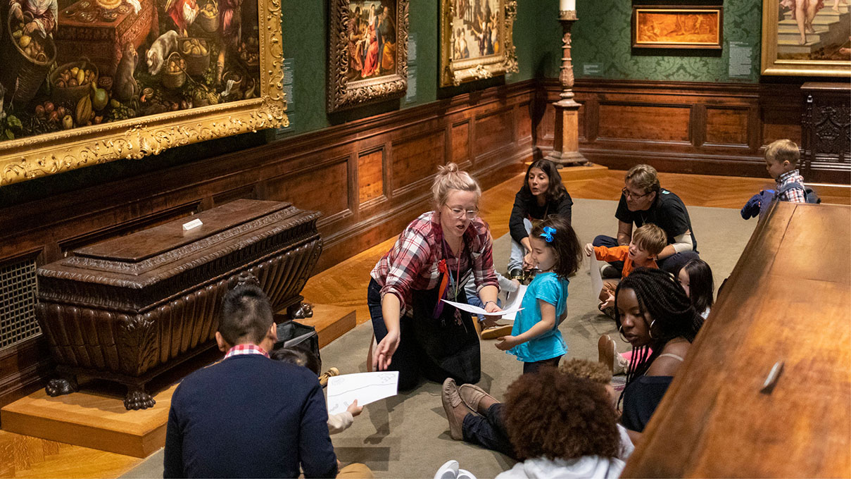 an experience for kids at the art museum